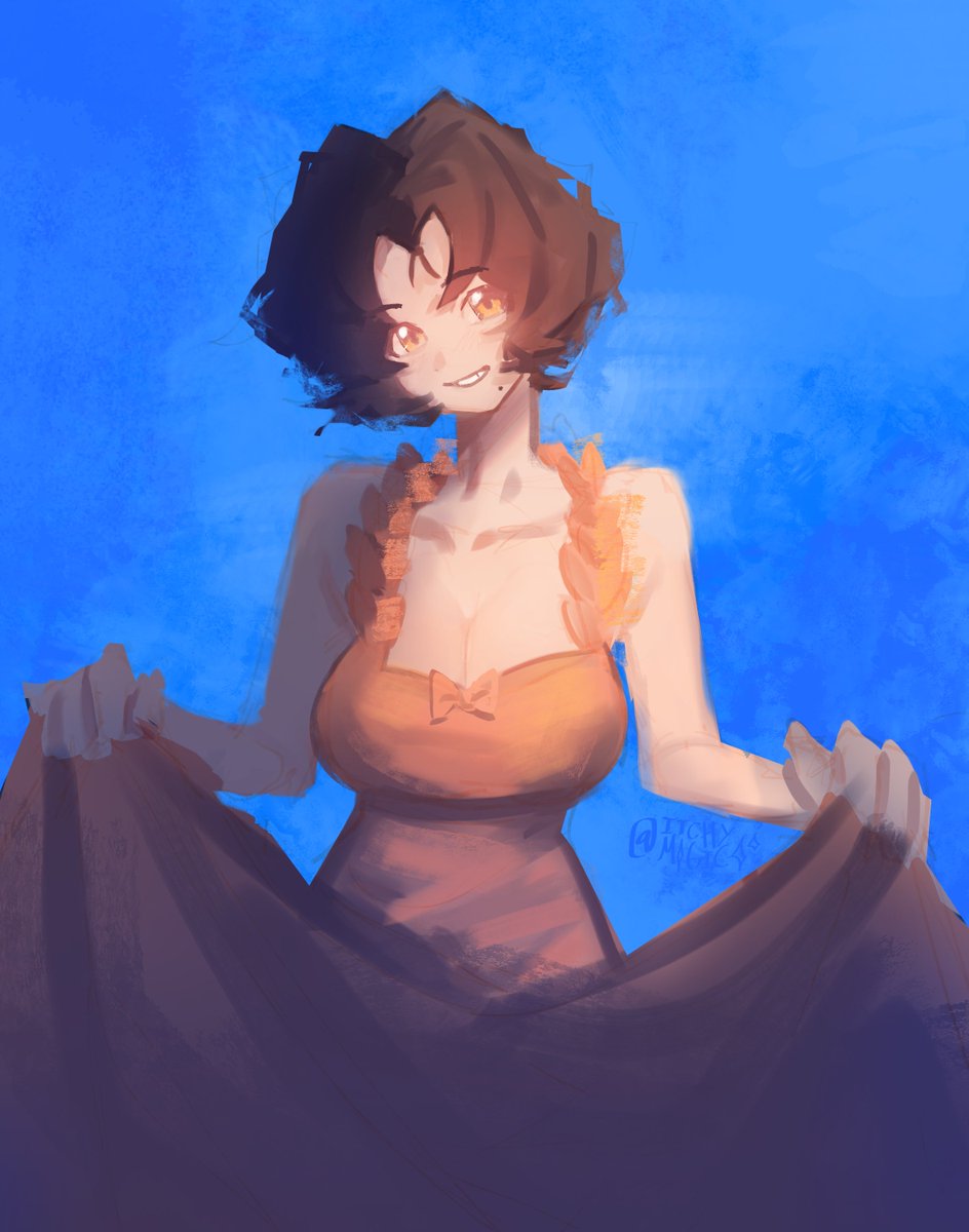 itchyro's tweet photo. it's been a while since I last painted so I practiced with @maaiinkay's oc Road!! https://t.co/Csa5SwUwQM