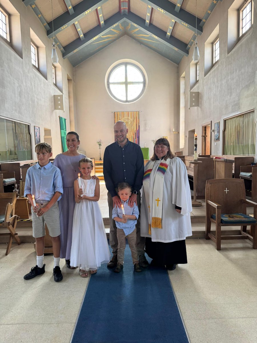 CFWStNicholas's tweet photo. It was wonderful to welcome two families into the church by the sacrament of Baptism. Here's one of the families who have been coming to the toddler group for nearly three years https://t.co/BStZ9CanLX
