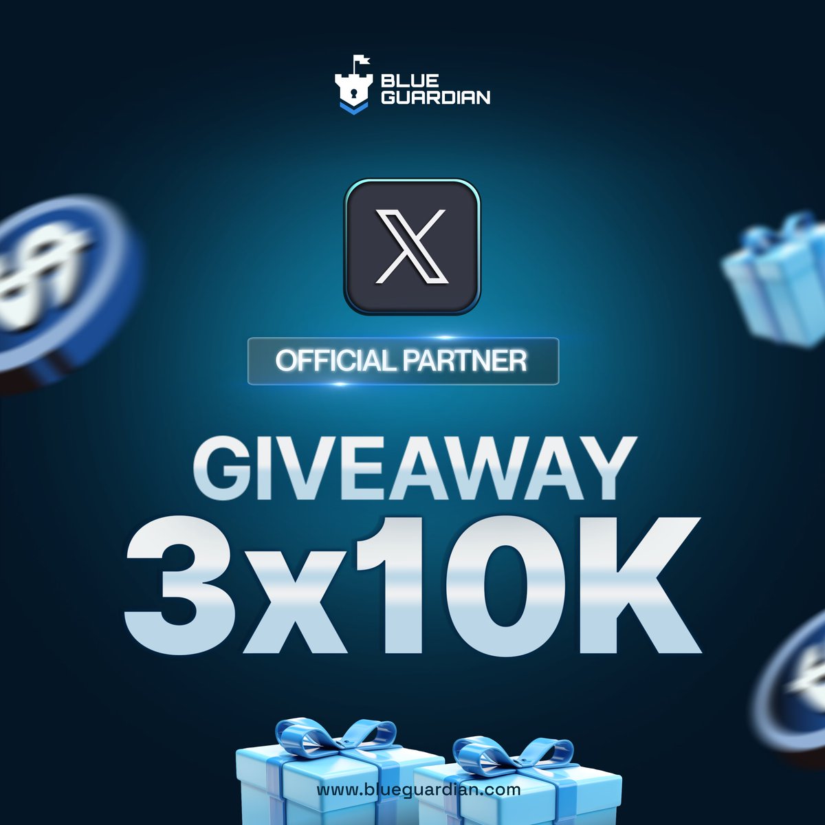 🚨 3 x $10,000 Giveaway Alert🚨
  
1. Follow <a href="/ictyahoo/">Y a h o o</a> &amp; <a href="/BlueGuardiancom/">Blue Guardian</a>
2. Like, retweet and tag 2 friends,
3. Jion my Discord Server :  discord.gg/DSfMN7Ef

Winners In 72hrs ⌛️
