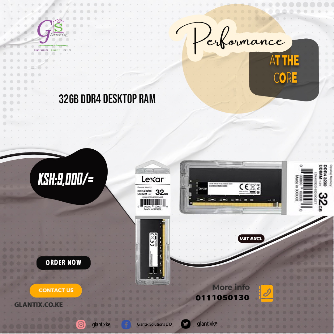 glantixke's tweet image. 💾⚡ Boost Your System. Boost Your Speed.
From lightning-fast DDR5 laptop modules to rock-solid server memory—because performance starts with the right RAM. 🚀🖥️
#FasterComputing #DDR5 #DDR4 #ServerRAM #LaptopUpgrade #PerformanceUnlocked
Shop now: glantix.co.ke/product-catego…