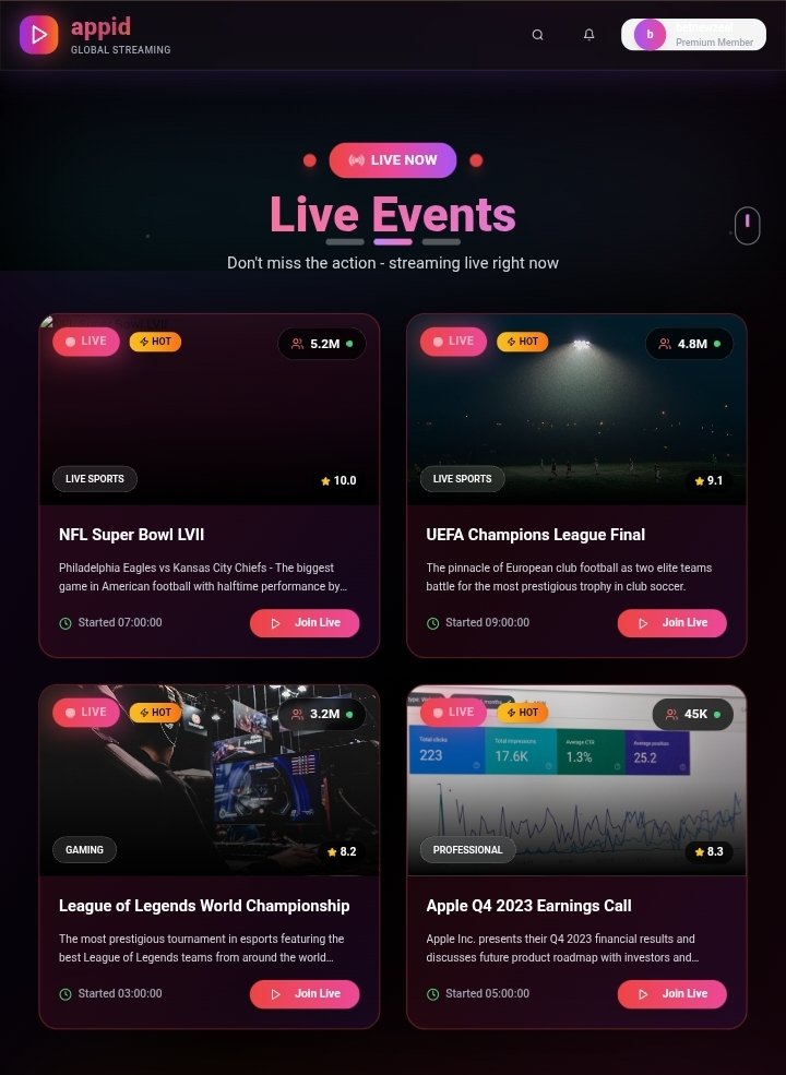 bring16223's tweet image. What is appid? 
The hottest ticket to...  Movies, TV shows, live sports &amp;amp; music &amp;amp; gaming &amp;amp; webinars &amp;amp; lots more all into one platform... #appid #global entertainment access... ####