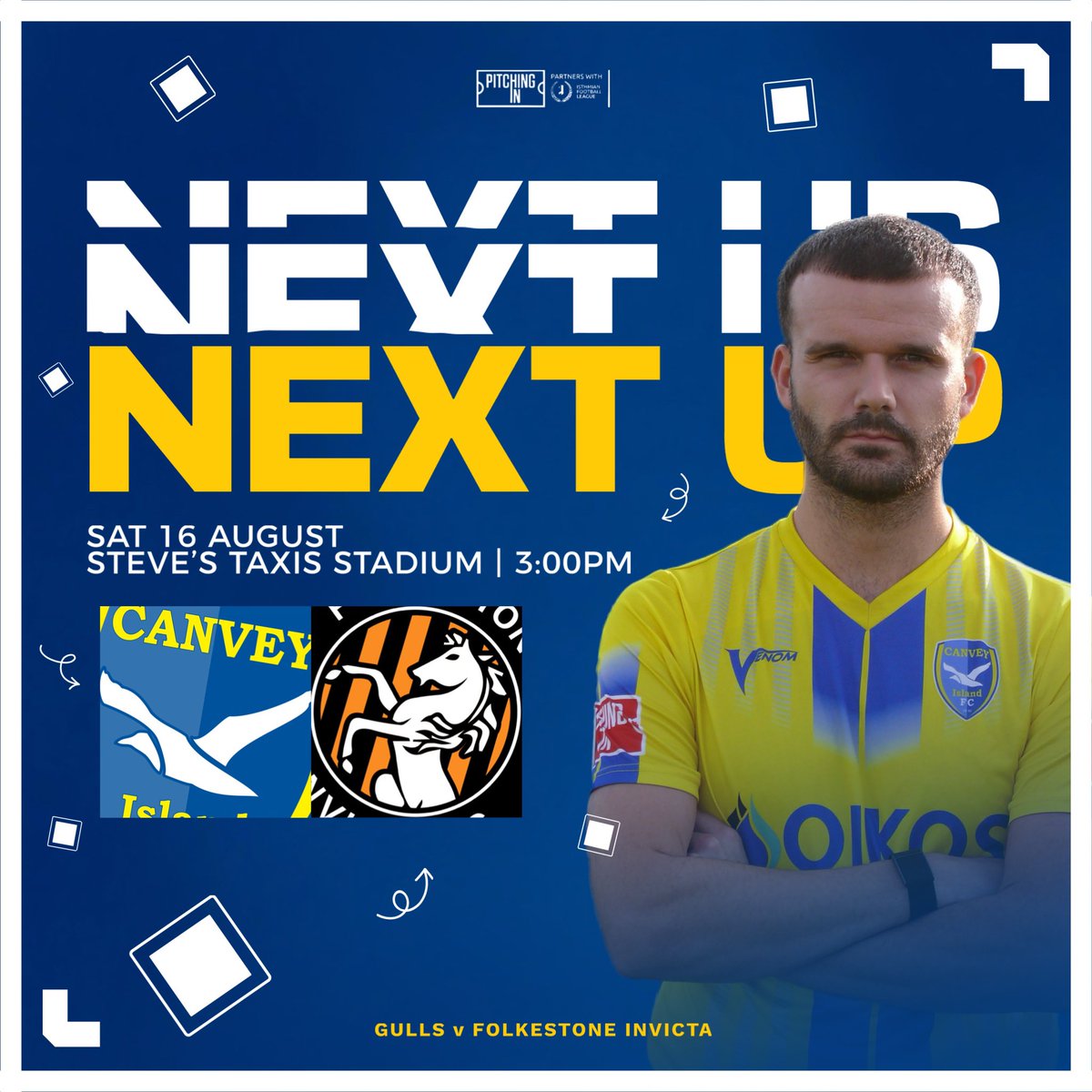 Welcoming <a href="/FIFC/">Folkestone Invicta</a> to the Steve’s Taxis Stadium this weekend. 💫