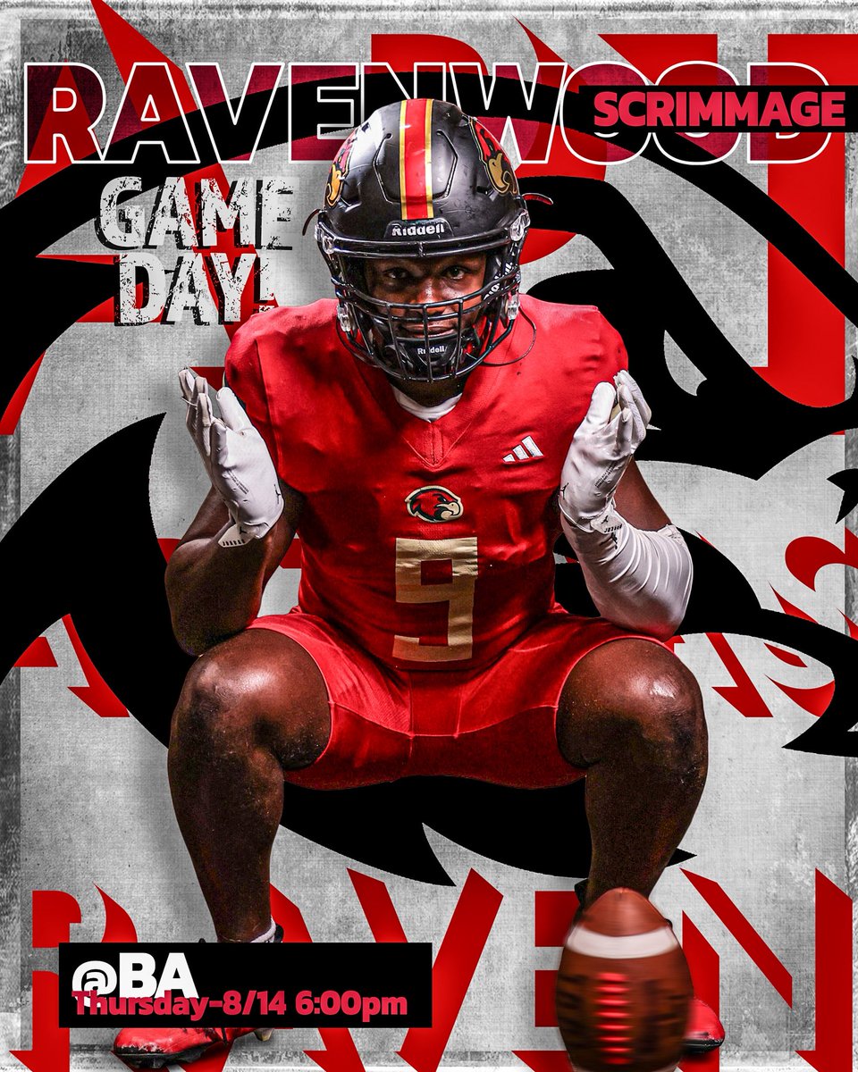 wcsRHSfootball's tweet image. Last tune up before the Raps head down to the ‘Sip #G2BARR🔴⚫️