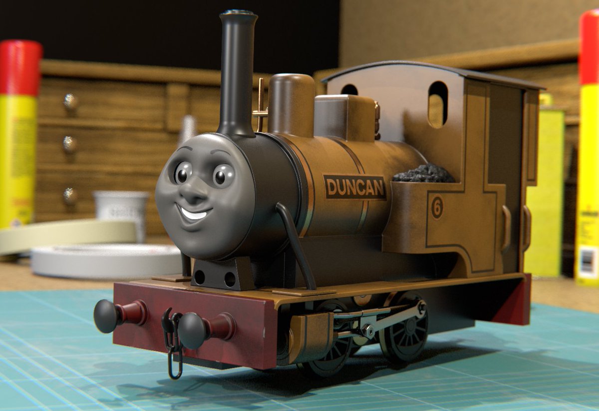 guiguiba - Duncan the Narrow Gauge Engine (Large Scale)

Finally, my first large scalle narrow gauge engine! he was very very fun to do!
Big thanks to @/ThomasTankMerch for measurements of the lightweight model!