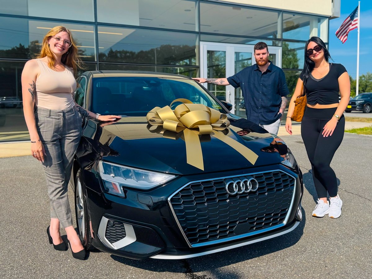 Congratulations to Nicholas on his sleek new Audi A3! 🎉 👏
A big thank you to Nadia for helping him drive off in style. Enjoy every mile in your Audi, Nicholas! 😎

#BillDodgeINFINITI #AudiA3 #HappyCustomer #NewtoYouCarDay #Congratulations