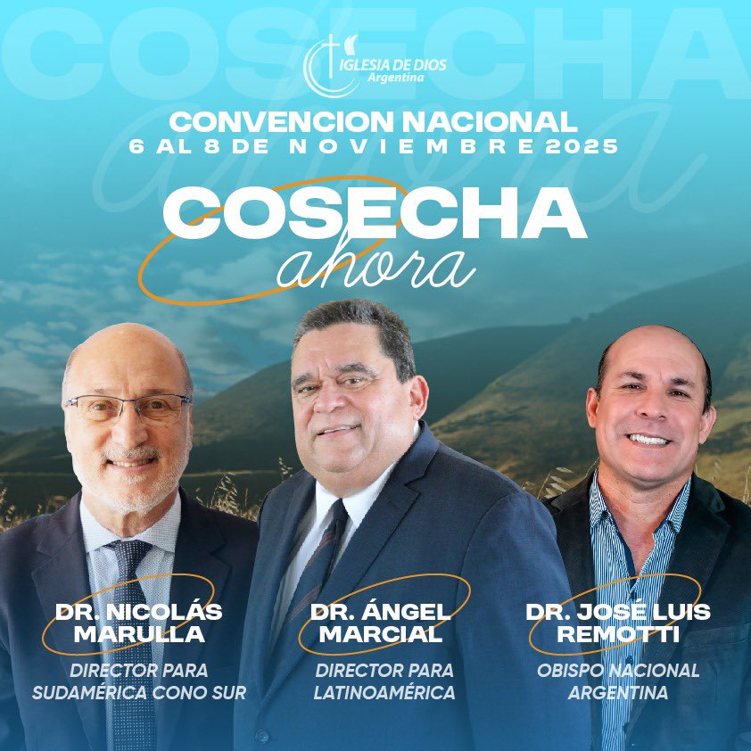 iddargentina's tweet photo. Convención Nacional 2025 - 6 al 8 de Noviembre. "Cosecha Ahora" en Termas de Rìo Hondo, Santiago de Estero. Contaremos con invitados especiales; Inscribite y Participà. Te Esperamos! https://t.co/smt1iNzVNC
