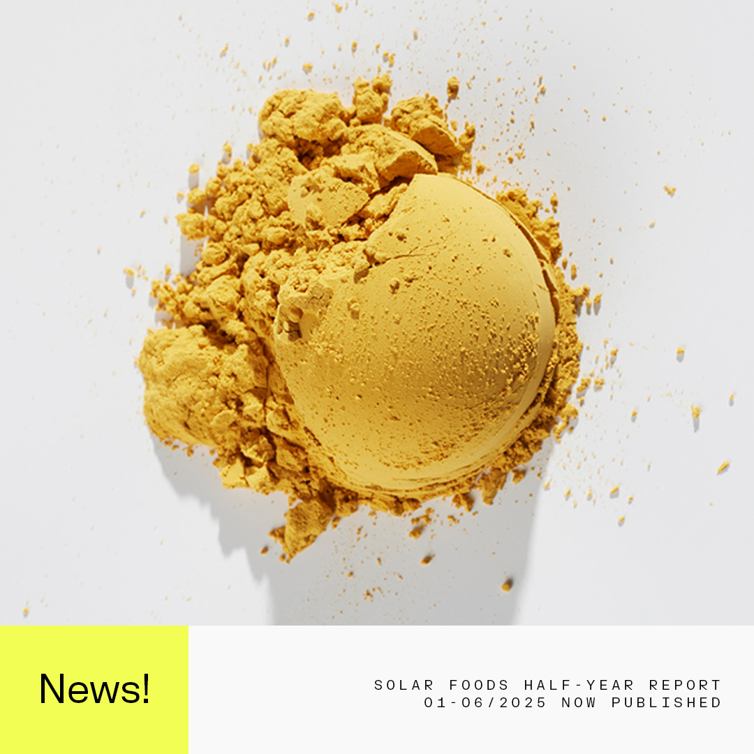 Solar_Foods's tweet photo. Our half-year report for 01-06/2025 has now been published! See the full report and watch our webcast on our website at https://t.co/3qRe9Ut4uL.

#FoodOfTheFuture #OutOfThinAir https://t.co/LzYpwEy56Q