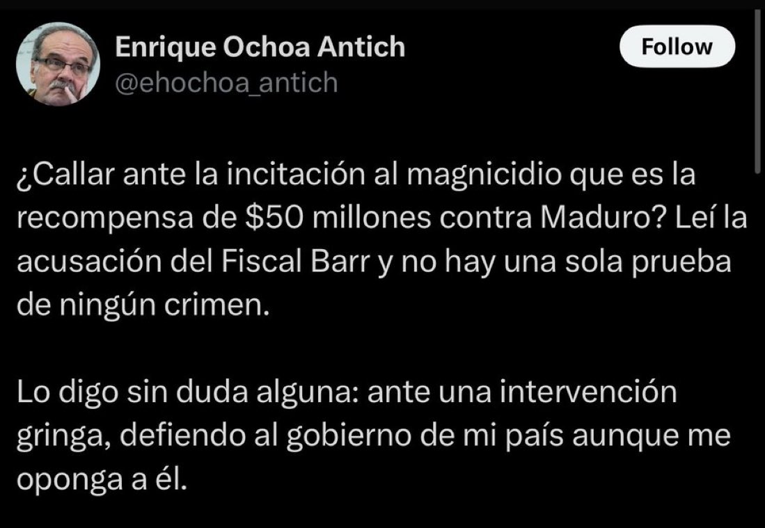 Un opositor coherente: