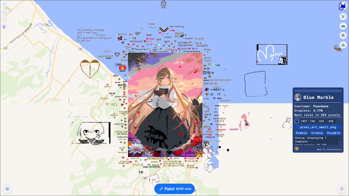 Thank you everyone !! Feel free to keep adding more around the giant pixel art :D