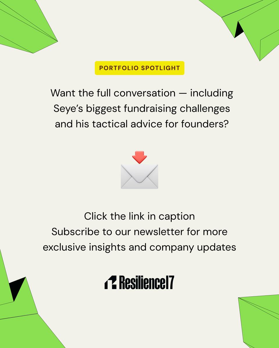 Portfolio Spotlight: PaidHR

Co-founder Seye Bandele shares insights from their $1.8M seed raise, behind-the-scenes on investor conversations, strategies that shaped the round, and key lessons for founders.

Read the full conversation → rb.gy/vxzks6