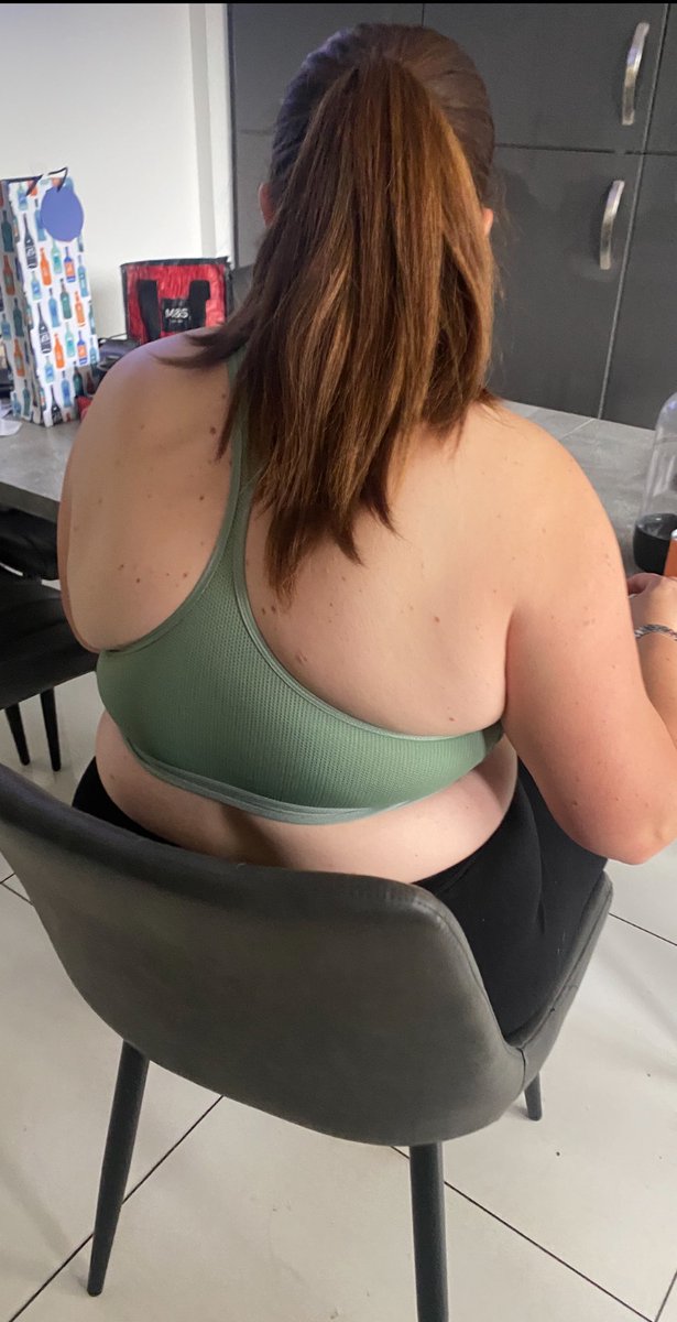 Back from a sweaty gym session, sexy milf back or fat slag back?