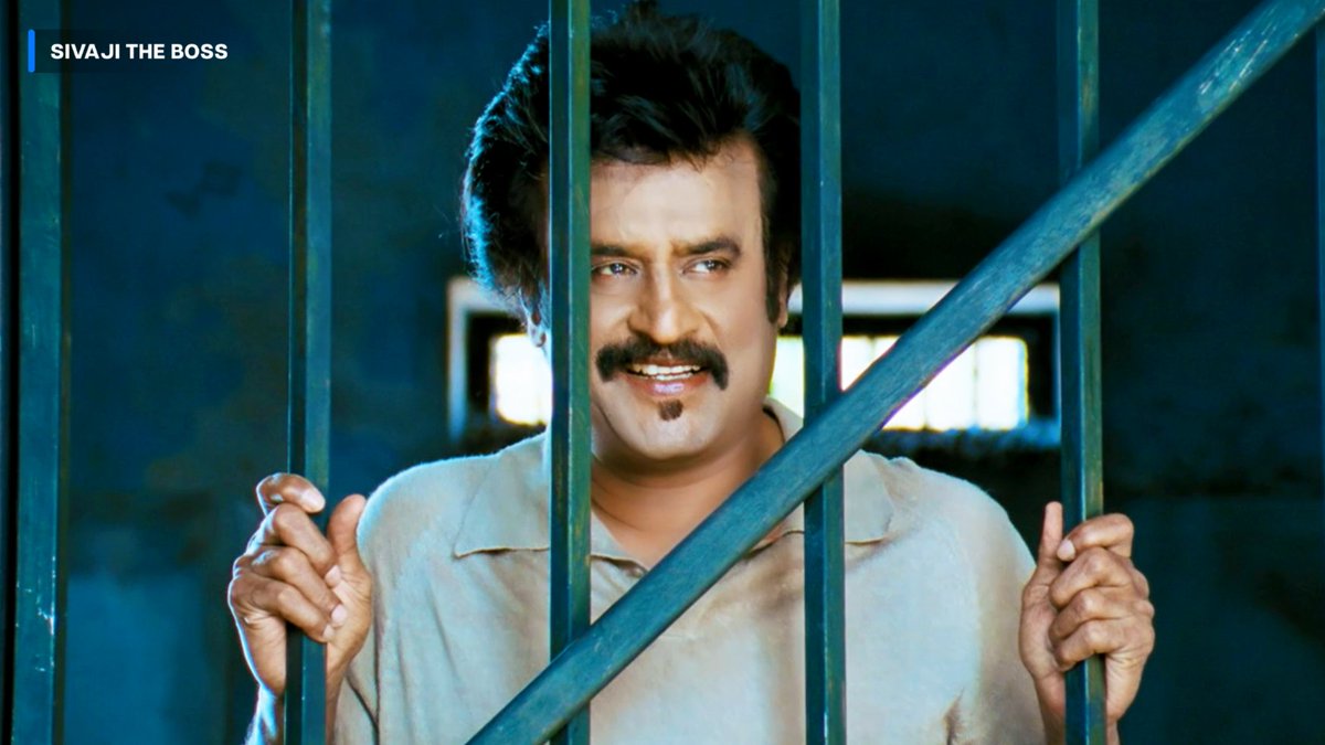 PrimeVideoIN's tweet photo. drop a smile if you also love Thalaivar 😁 https://t.co/C6l9rsAtKE