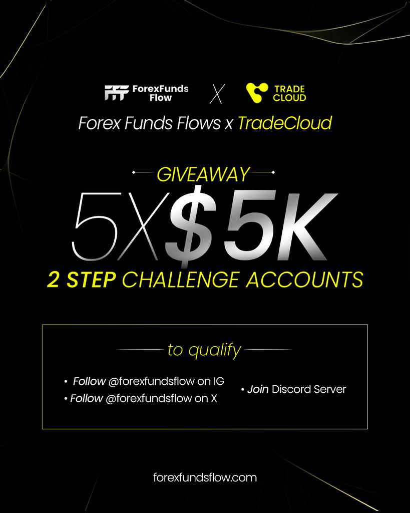 Trade Cloud (@trade_cloud_) on Twitter photo ๐5ร5k ACCOUNT GIVEAWAY๐
partnered with <a href="/forexfundsflow/">FFF โข ForexFundsFlow</a> ๐ฅ
To enter:
1. Follow <a href="/Trade_Cloud_/">Trade Cloud</a> & <a href="/forexfundsflow/">FFF โข ForexFundsFlow</a>
2. Like,Retweet, Tag 3 traders
3. Follow FFF on IG๐๐ผ
instagram.com/forexfundsflowโฆ
4. Join FFF discord and post proof๐๐ผ
discord.gg/PRKxS4vCYX
๐Winners Aug 30th. ๐5ร5k ACCOUNT GIVEAWAY๐
partnered with <a href="/forexfundsflow/">FFF โข ForexFundsFlow</a> ๐ฅ
To enter:
1. Follow <a href="/Trade_Cloud_/">Trade Cloud</a> & <a href="/forexfundsflow/">FFF โข ForexFundsFlow</a>
2. Like,Retweet, Tag 3 traders
3. Follow FFF on IG๐๐ผ
instagram.com/forexfundsflowโฆ
4. Join FFF discord and post proof๐๐ผ
discord.gg/PRKxS4vCYX
๐Winners Aug 30th.