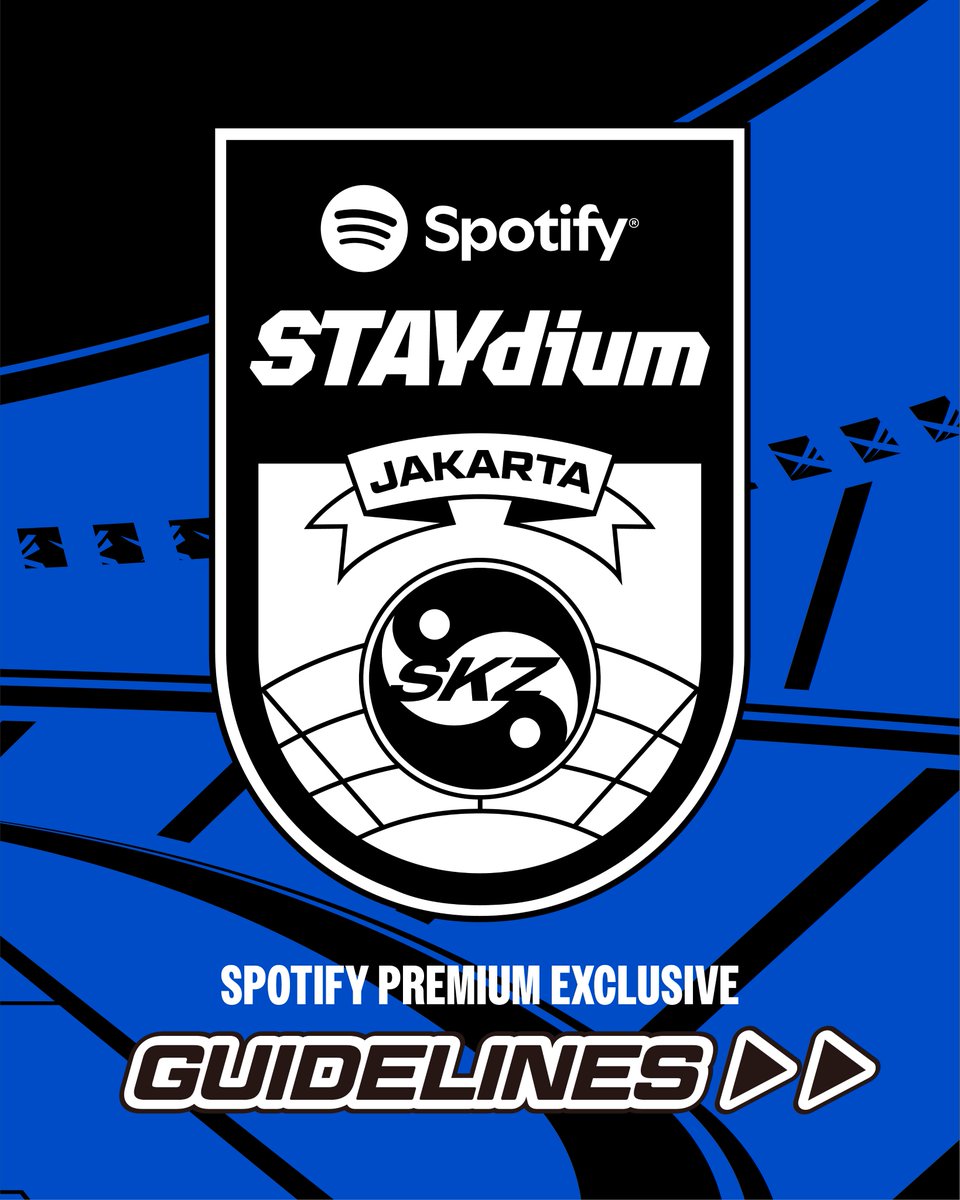 SpotifyID's tweet photo. 🏟️ Spotify STAYdium is coming!
STAY, udah siap?🔥

📍 City Hall - Pondok Indah Mall 3
🗓️ 22 - 25 Agustus 2025
🕒 Waktu Event:
Jumat, 22 Agustus 2025 13:00 WIB - 22:00 WIB 
Sabtu, 23 Agustus 2025 - Senin, 25 Agustus 2025 10:00 WIB - 22:00 WIB

*Hanya untuk pengguna Spotify Premium.

🎧 Pre-save Stray Kids [KARMA] di Spotify dulu yuk!
https://t.co/R5PcPZU7VL 

@Stray_Kids 
#Spotify #StrayKids #SpotifySTAYdium #KARMA #CEREMONY #SpotifyPremium