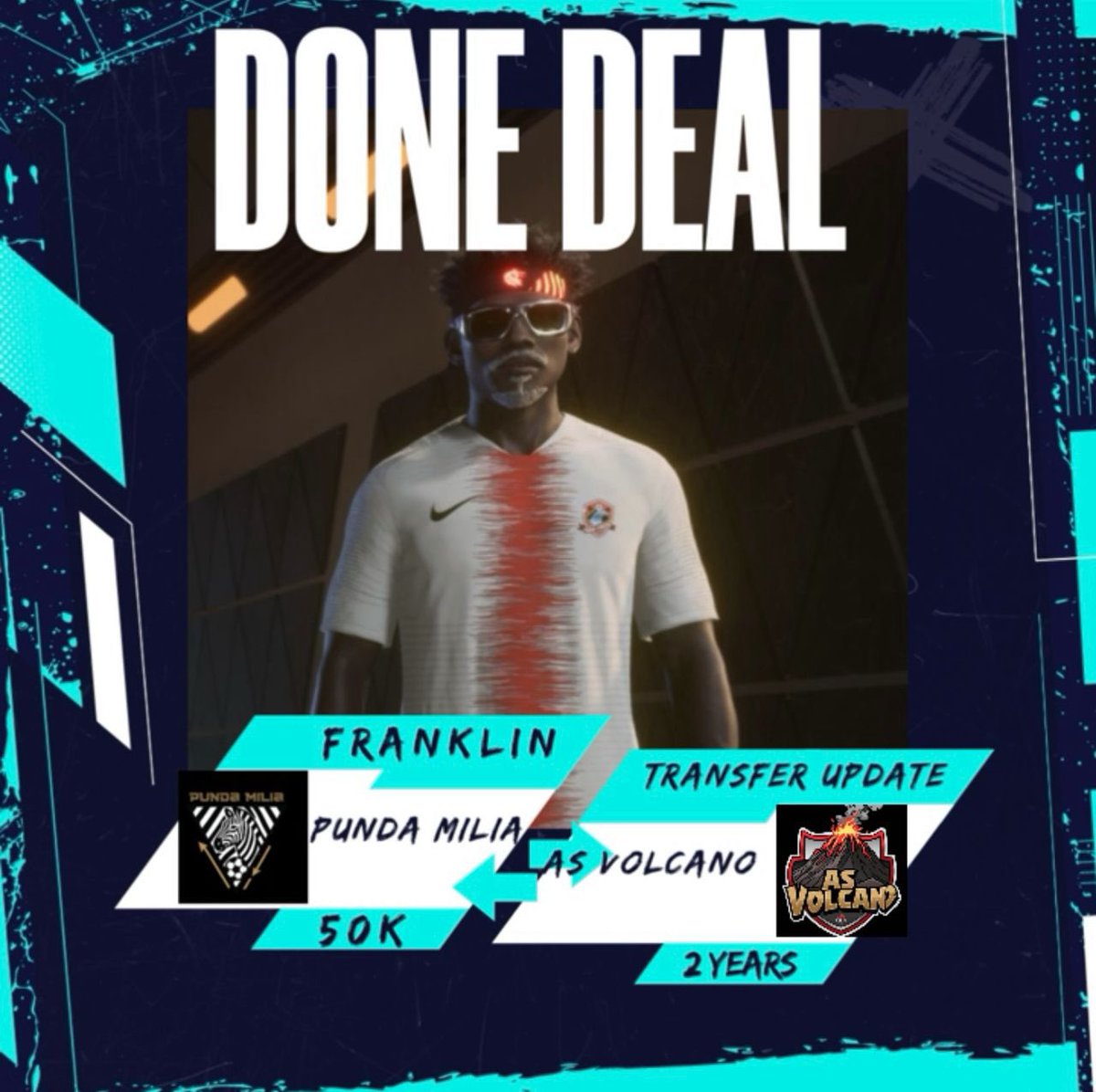 Asvolcano_1's tweet photo. 🚨 TRANSFER UPDATE 

Welcome Franklin!!! 🤝🤝 ⚽️ https://t.co/uEy9Jgd2Iw