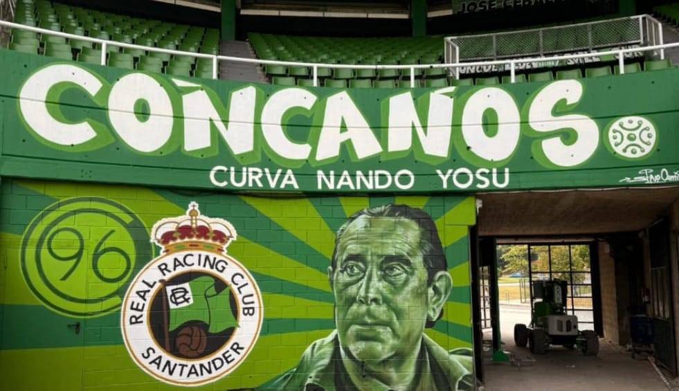 Concanos OFICIAL (@concanos96) on Twitter photo Novedades en la <a href="/CurvaNandoYosu/">Curva Nando Yosu</a>, se ha renovado el mural homenaje a #NandoYosu. Agradecer el gran trabajo realizado por Steve Camino y la colaboración de los trabajadores del <a href="/realracingclub/">Real Racing Club</a> ,lamentar la negativa del Dpto. Comunicación para la reinauguración con todos vosotros. Novedades en la <a href="/CurvaNandoYosu/">Curva Nando Yosu</a>, se ha renovado el mural homenaje a #NandoYosu. Agradecer el gran trabajo realizado por Steve Camino y la colaboración de los trabajadores del <a href="/realracingclub/">Real Racing Club</a> ,lamentar la negativa del Dpto. Comunicación para la reinauguración con todos vosotros.