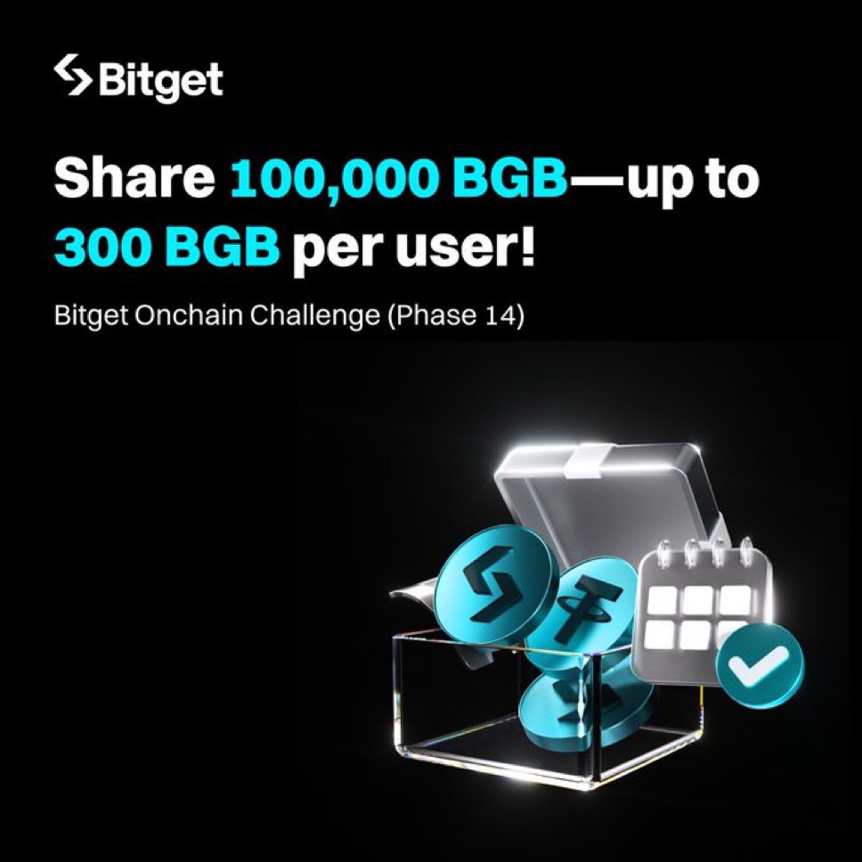 🚀 BitgetOnchain    Challenge Phase 14 is LIVE! 

 Trade and share a massive 100,000 $BGB airdrop pool!

🗓️ Event Period: August 13, 16:00 – August 20, 15:59 (UTC)

Earn Credits: Buy $50+ in selected onchain tokens to earn 1 credit, with a maximum of 5 credits per day. Hit the