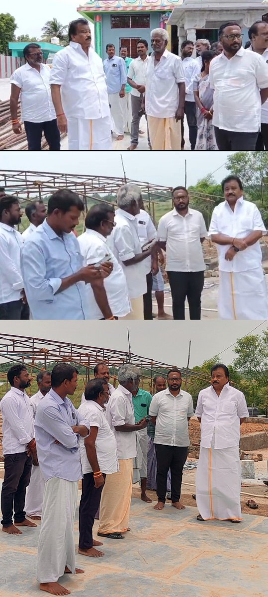 skkarthikbjp's tweet photo. முகையூர் ஒன்றியம் மாரங்கியூர் ஆற்றங்கரை ஓரத்தில் ராஜராஜ சோழன் தாயார் வானமாதேவி அவர்களால் கட்டப்பட்ட கோவில்  சிதலமடைந்த நிலையில் உள்ள சிவன் கோவிலை புதுப்பிக்கும் பணி தொடங்கியது அதனை பாரதிய ஜனதா கட்சி மாநிலத் துணைத் தலைவர் அண்ணன் @agsambath Ex MLA அவர்கள் கோவில் புதுப்பிக்கும் பணியினை மார ங்கியூரை சார்ந்த  மாரிமுத்து சௌந்தர் துரை மற்றும் ஏனாதிமங்கலம்  கிராமத்தைச் சார்ந்த ராமதாஸ் ராமச்சந்திரன் பாஸ்கரன்  மற்றும் மண்டல் தலைவர் ஜெயந்தி மாவட்ட துணை தலைவர்கள் தென்னரசு குபேரன் கருணாகரன் ஆகியோருடன் கட்டுமானப் பணியை பார்வையிட்டார்...