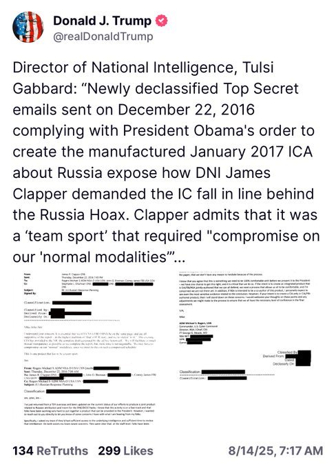 UniteAndRestore's tweet photo. More and more damning evidence is being found everyday, and undoubtedly Tulsi isn't showing all of her cards.
These traitors never thought they would face any consequences. It is time to drop the hammer and lock them away for good! 💯🇺🇸
#arrestadamschiff #ArrestComey #ArrestObama #ArrestHillary #ArrestClapper