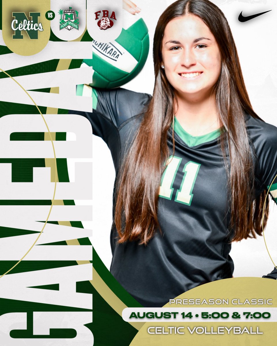Neumann Athletics (@sjnceltics1) on Twitter photo It’s GAMEDAY!!!!! Lady Celtic volleyball gets the season started with our preseason classic tonight against Ft Myers and FBA. Games are 5:00 and 7:00pm at home! #goceltics
<a href="/SJNCeltics/">St. John Neumann HS</a> It’s GAMEDAY!!!!! Lady Celtic volleyball gets the season started with our preseason classic tonight against Ft Myers and FBA. Games are 5:00 and 7:00pm at home! #goceltics
<a href="/SJNCeltics/">St. John Neumann HS</a>