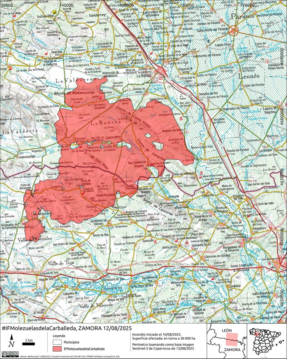 📢 Más de 130.000 hectáreas se han quemado en las provincias de León, Zamora y Orense en los últimos 3 años ante la falta de inversiones e incompetencia de las CCAA <a href="/alferma1/">Alfonso F. Mañueco</a> <a href="/AlfonsoRuedaGal/">Alfonso Rueda</a> y del Gobierno <a href="/sanchezcastejon/">Pedro Sánchez</a> 
 
Menos tuits de postureo desde sus sofás vacaciones y