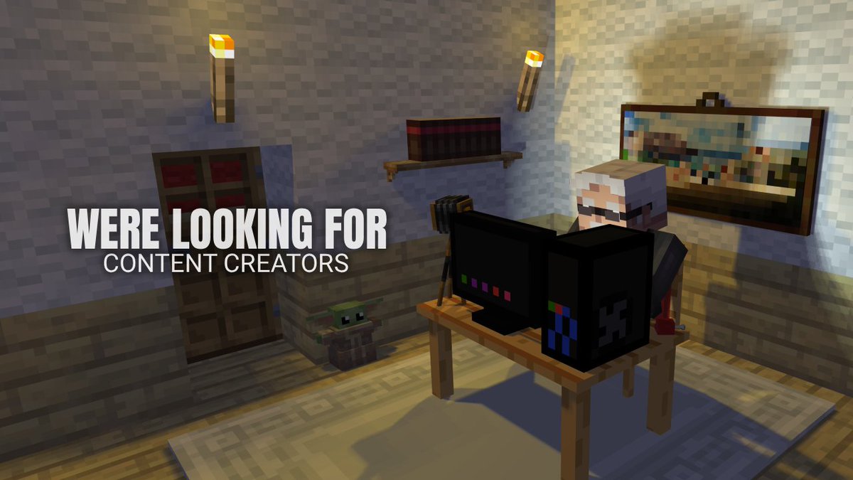 ForbiddenMCNet's tweet photo. We're seeking content creators to join our team.

Apply today on our Discord. Link in bio.

#Minecraft #ContentCreator #Community