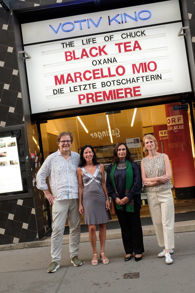 AfghanistanWien's tweet photo. Yesterday, the premiere of The Last Ambassador took place at Votiv Kino, Vienna, in the presence of Ambassador @ManizhaBakhtari &amp; film director Natalie Halla.

The screening was followed by an engaging Q&amp;A session, addressing questions about the film, the Ambassador’s work in ⬇️ https://t.co/t3p3FAcDNT