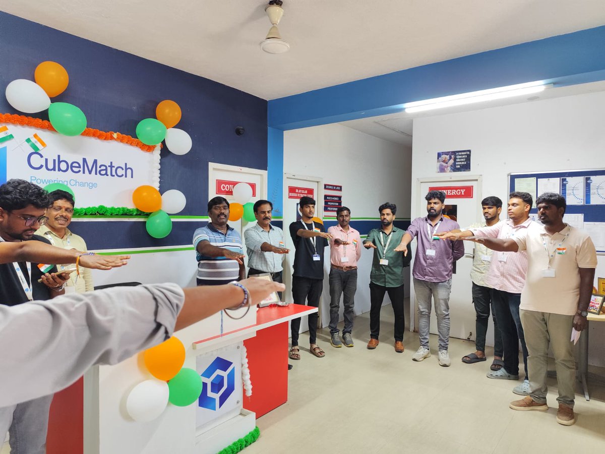 cubematch_India's tweet photo. We came together to celebrate our country's 79th Independence Day with great enthusiasm. From the vibrant decorations to the joyful faces. https://t.co/MPYkve1UIY