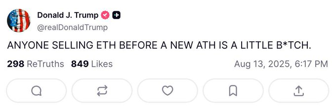 Trump just posted this on truth social 🤯