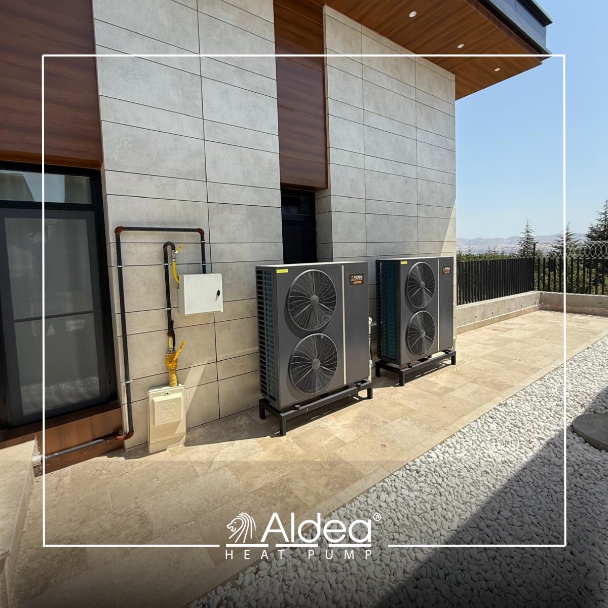 AldeaEnerji's tweet photo. 🏡 Ankara – Bireysel Villa Projemiz
Konforu dört mevsim yaşatmak için yüksek verimli ısı pompası kurulumumuzu tamamladık! 🌟

Enerji tasarrufu, sessizlik ve modern teknoloji bir arada. 🌿⚡

#aldea #aldeaheatingsystems #aldeaheatpump #ısıpompası #ısıtmasoğutma #sıcaksu #ankara https://t.co/pjwmHsects