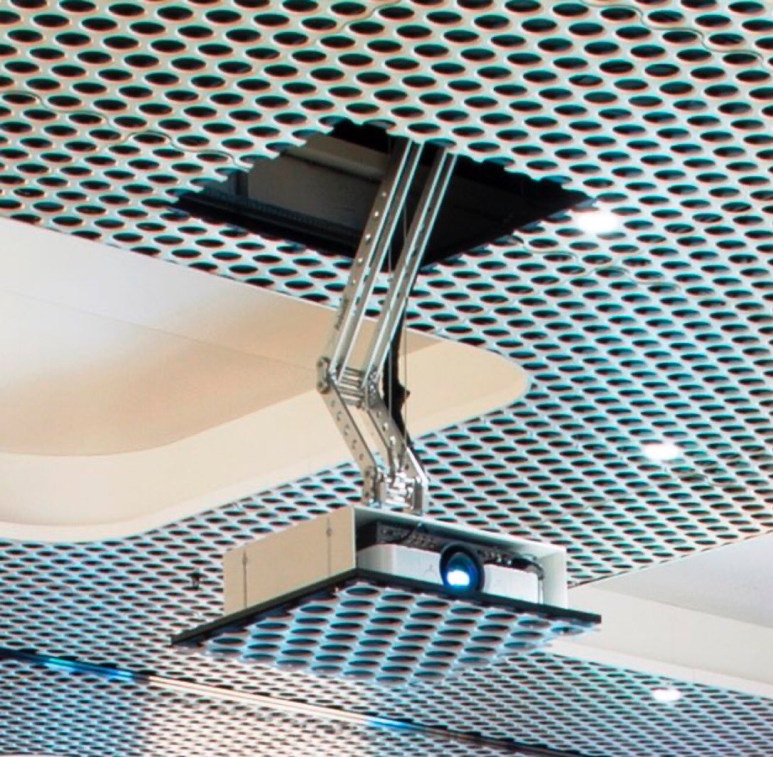 AVSGroupAG's tweet image. We create clever ceiling &amp;amp; table projection deflection &amp;amp; #roboarm for #conferenceroom #Auditorium #bordroom #askus solutions for moving #optics mirror &amp;amp; prism #museum #education #design  #futureworkspace  #network #Military #cloud #collaboration #AVtweeps #it #DesignThinking