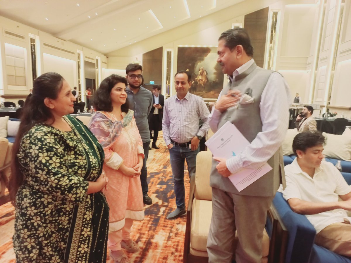 Had a excellent conversation with Mr Rajveer Singh Sodha Special Assistant to Chief Minister Sindh for Human Rights along with Chairperson <a href="/SWLA_official/">Sindh Women Lawyers Alliance</a> <a href="/nizshaz29/">Shazia Nizamani</a> during the report launching "State of Children" in Pakistan, By <a href="/NCRC_Pakistan/">National Commission on The Rights of Child (NCRC)</a> and <a href="/UNICEF_Pakistan/">UNICEF Pakistan</a>.