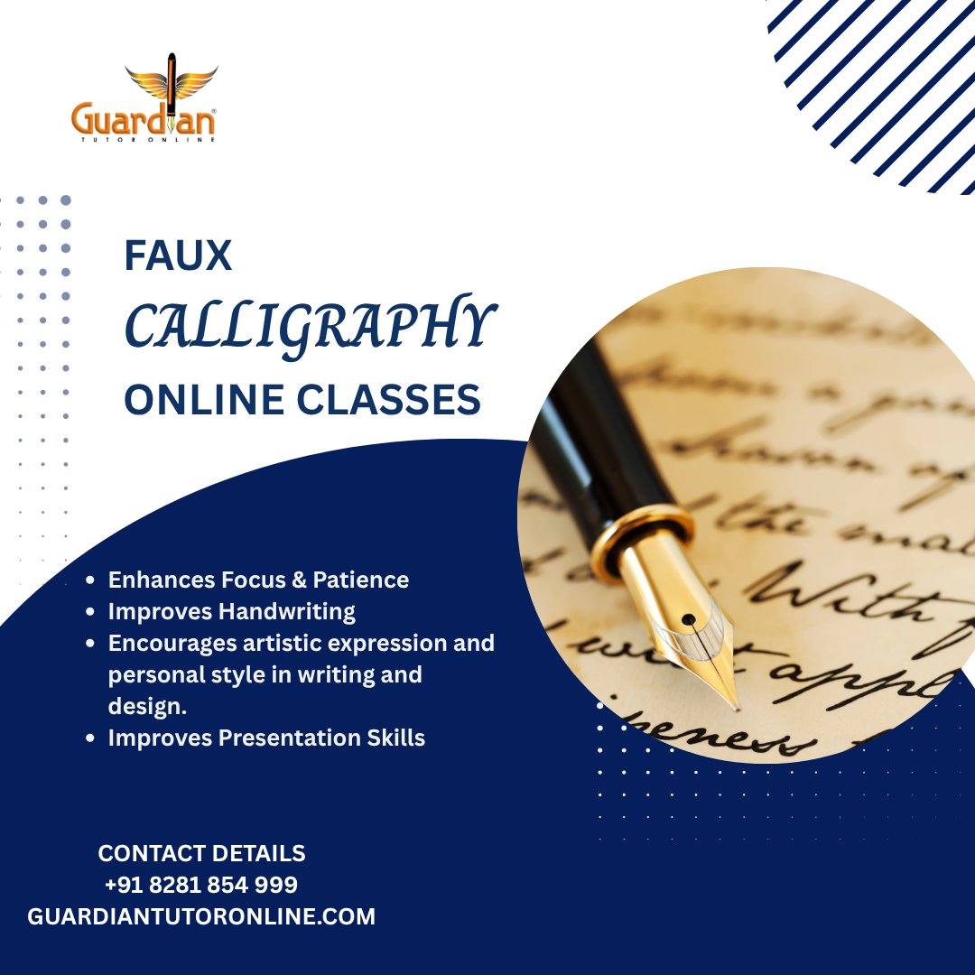 guardiantutoron's tweet image. Are you struggling with untidy handwriting or plain, boring notes? Our Faux Calligraphy Online Classes teach you simple, beginner-friendly techniques to create elegant, artistic writing.  #GuardianTutorOnline #FauxCalligraphy #ImproveHandwriting #BeautifulWriting