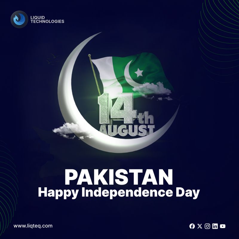 liqteq's tweet image. On this 14th August, we honor the resilience, vision, and unity of our nation.

At Liquid Technologies, independence is more than a milestone, it’s a responsibility to innovate and shape a smarter future.

Happy Independence Day!

#HappyIndependenceDay #LiquidTechnologies