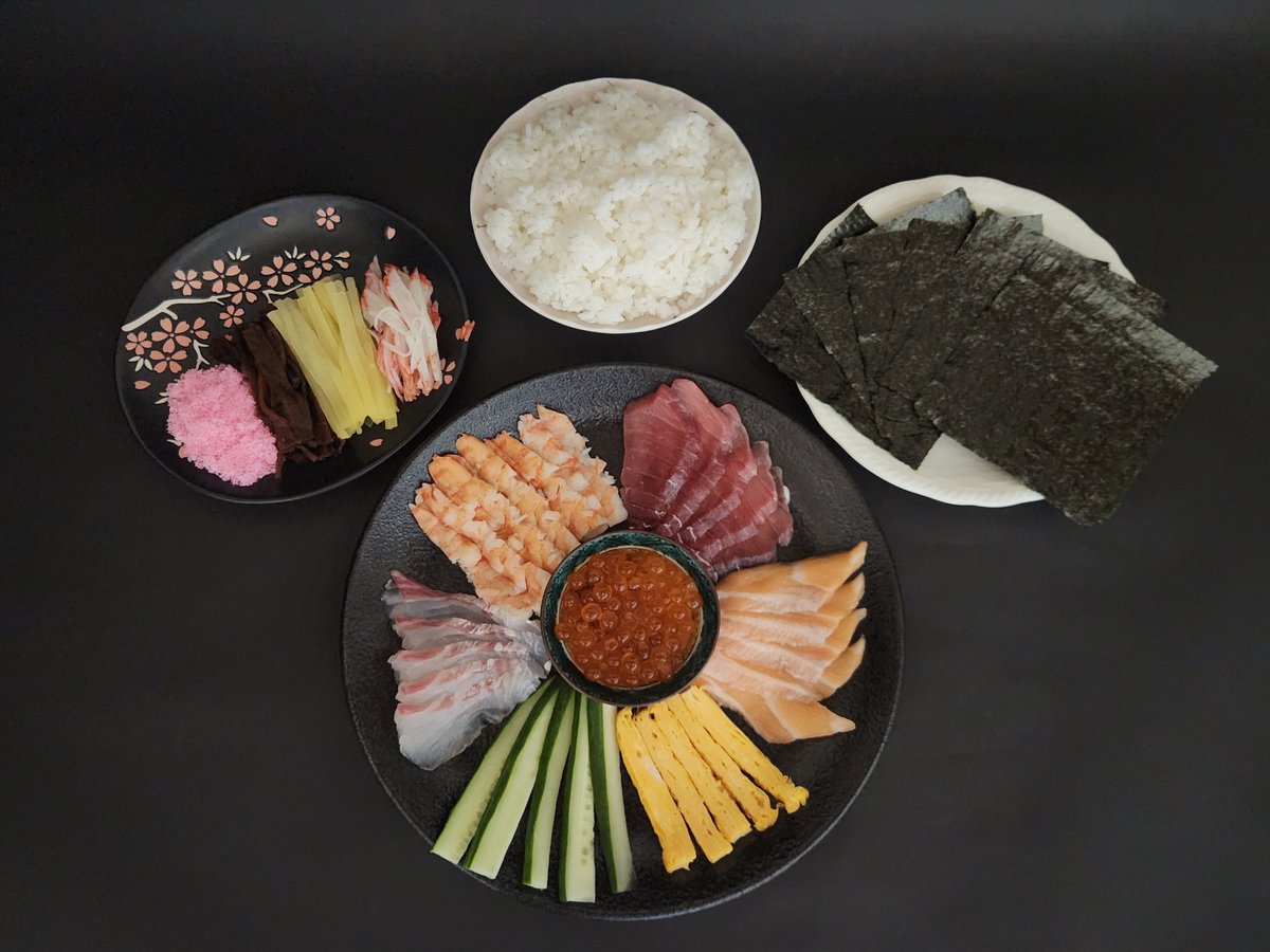 KEN21120202's tweet image. #手巻き寿司の日
#39color