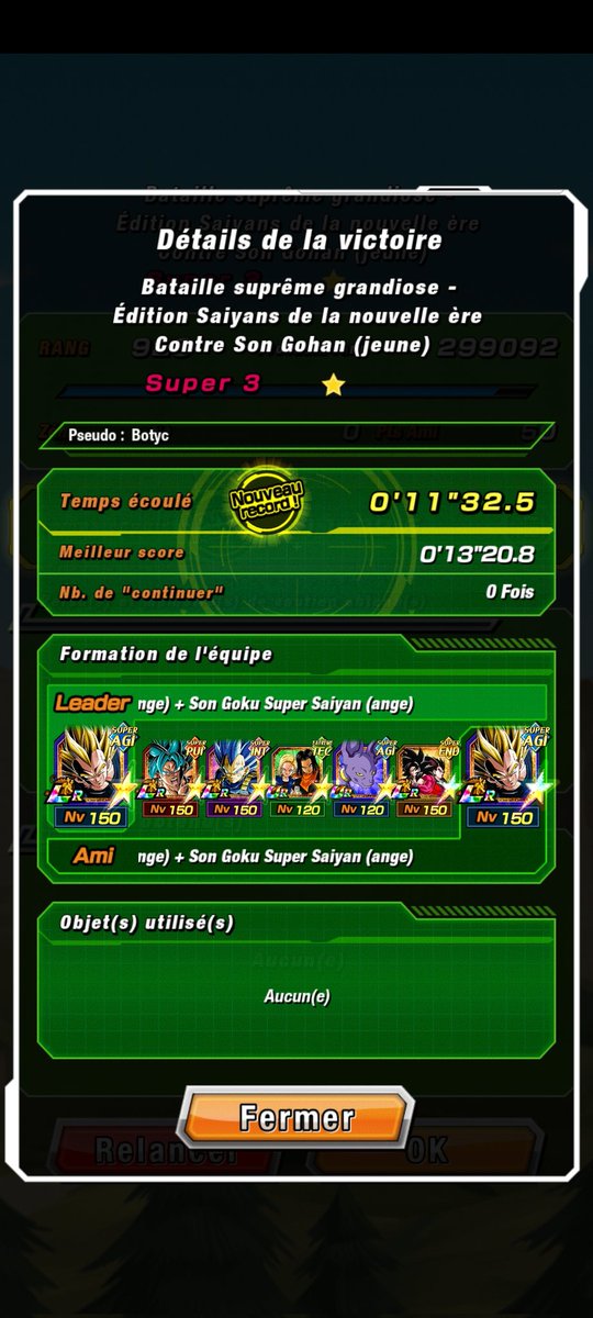 New Blue Zone vs Gohan
no item
without the new unit