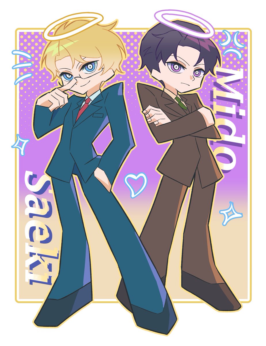 yinse15's tweet photo. #メガミド #克御
是吊带袜天使的仿画风联动！😇 https://t.co/HRUeaB2C4s
