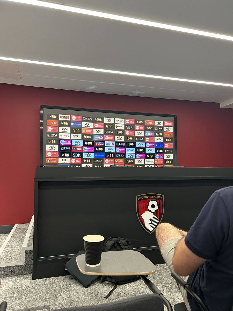 Reporting live from the first AFC Bournemouth press conference of the Premier League season today! #afcb