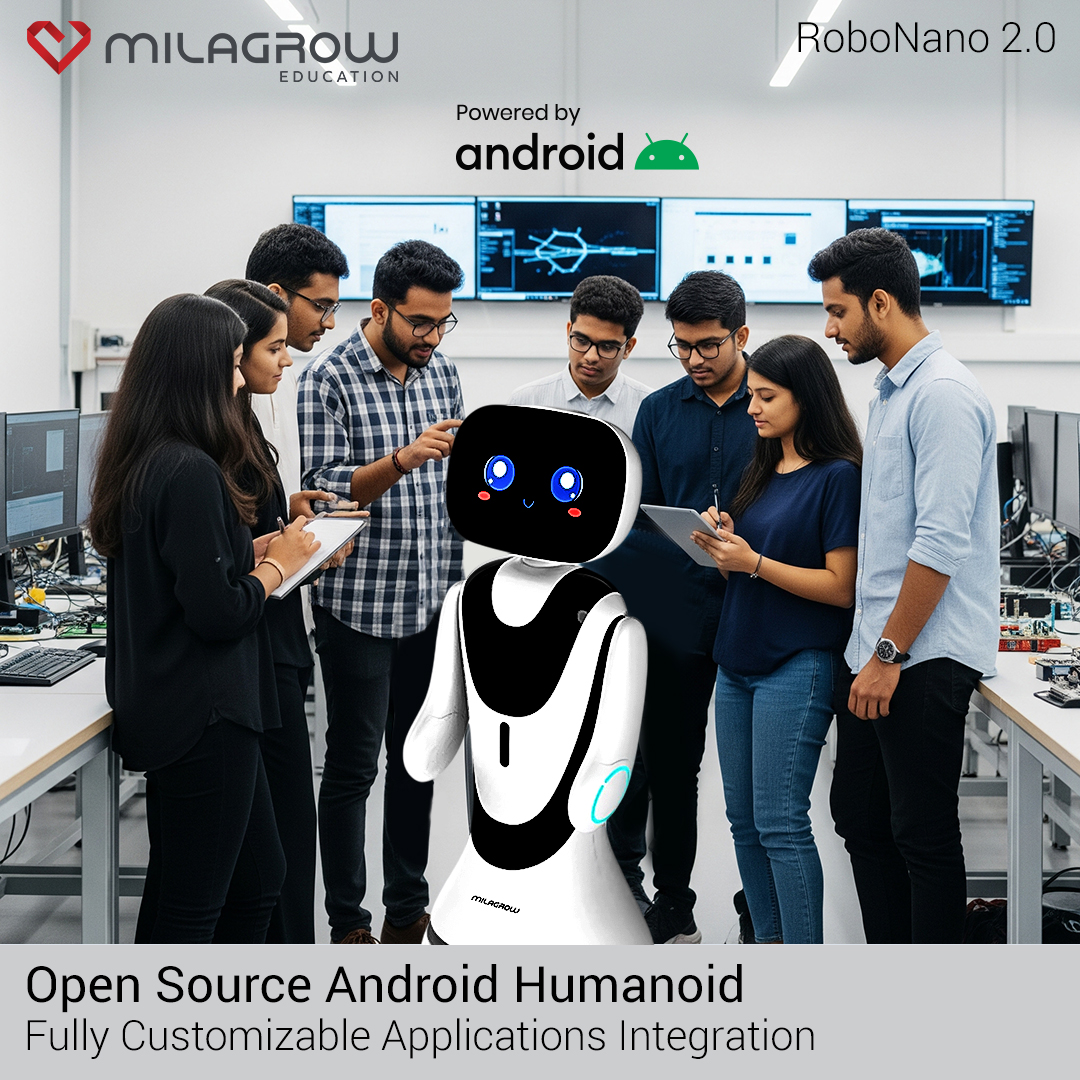 MilagrowRobots's tweet image. 🤖Fully customizable with seamless application integration, build, code, and create limitless possibilities!
Shop Now: zurl.co/QAl3x
#AndroidHumanoid #OpenSourceTech #CustomizableLearning #FutureReady #roboticeducation #MilagrowEducation #Milagrow #TechEducation #Tech