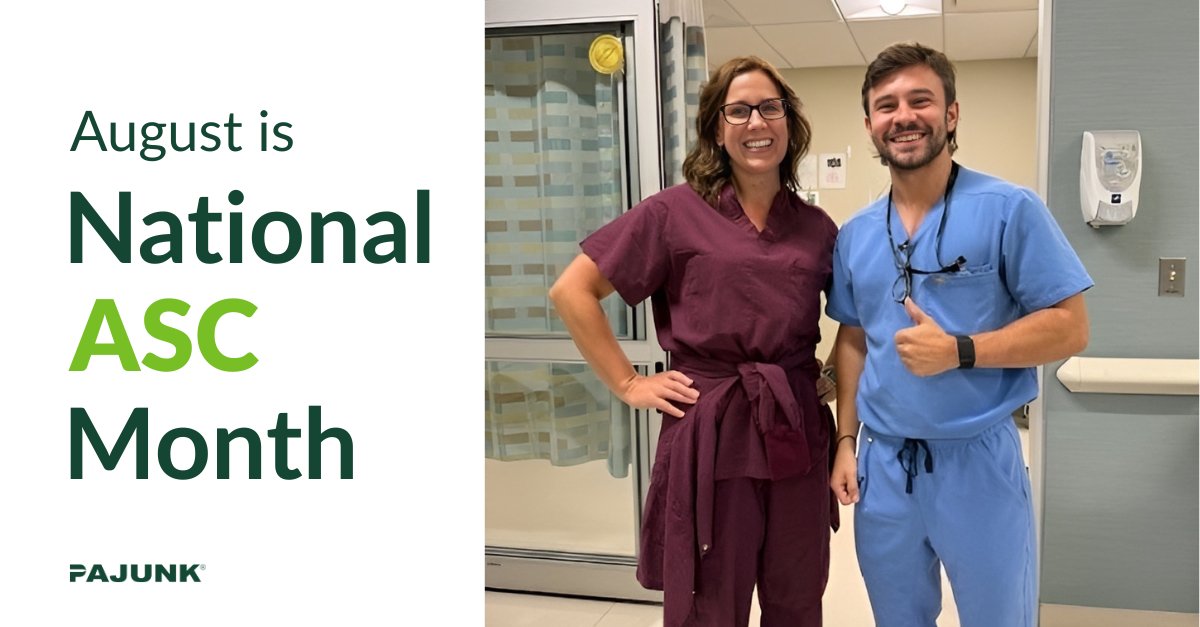 PajunkUSA's tweet image. 🎉 #ASCMonth rolls on in Baltimore! 🩺💙

Our rep Matthew Shealy stopped by a top MedStar ASC to thank the team.

Shoutout to Pre-op Nurse Jackie D. for her amazing work with nerve blocks! 💪

Grateful for all the ASC pros making a difference. 💫

#PAJUNKUSA #RealPeopleRealCare