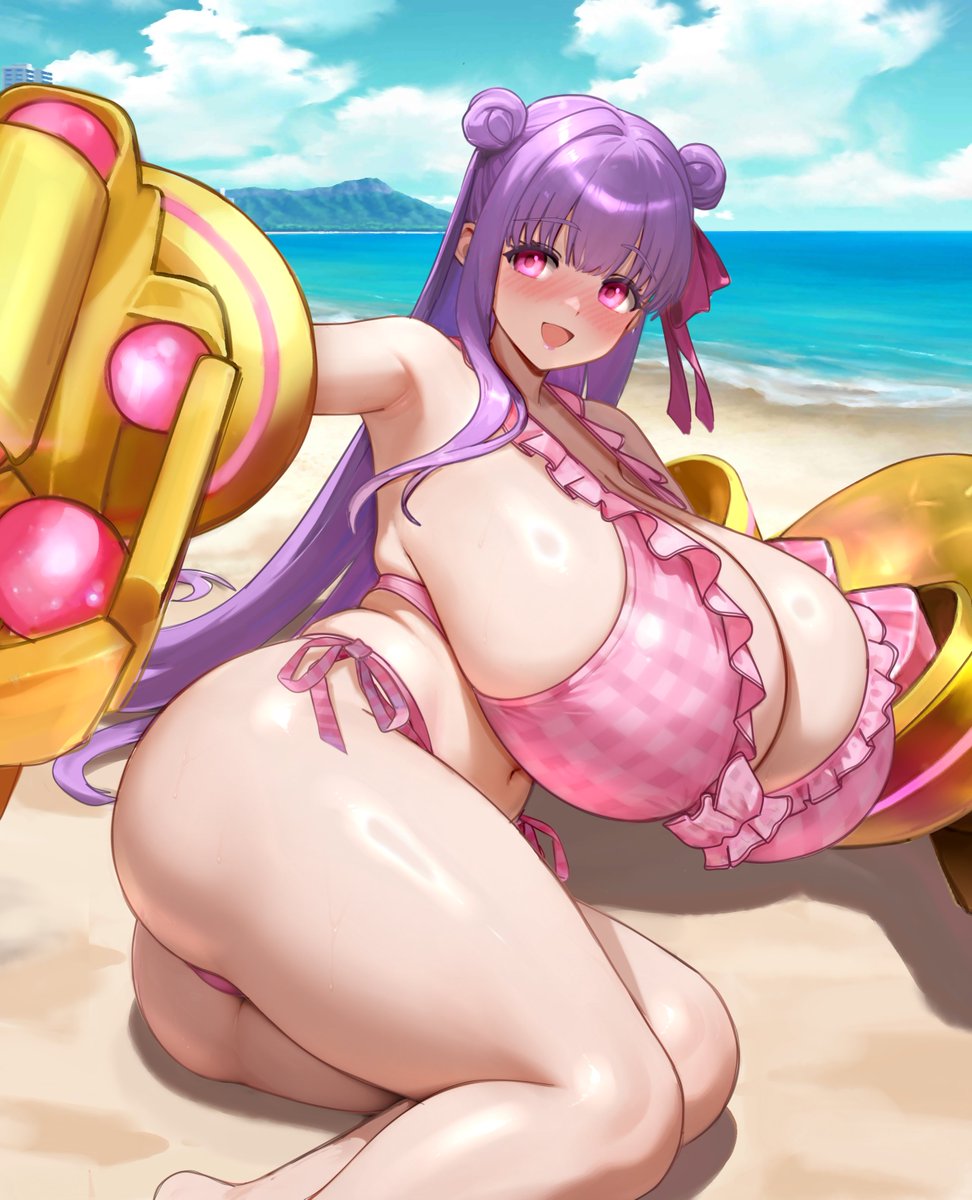 Passionlip Summer!
"Look, M-Master--! I finally have a swimsuit too--!"🥰