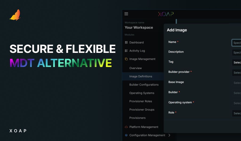 xoap_io's tweet image. #MDT support ends October 10, 2025. It&apos;s time to modernize with:

• More flexibility
• Hybrid readiness
• Centralized control
• Far less setup and infrastructure

#XOAP&apos;s Image Management is an automated &amp;amp; secure alternative. See how the two compare: xoap.io/microsoft-depl…