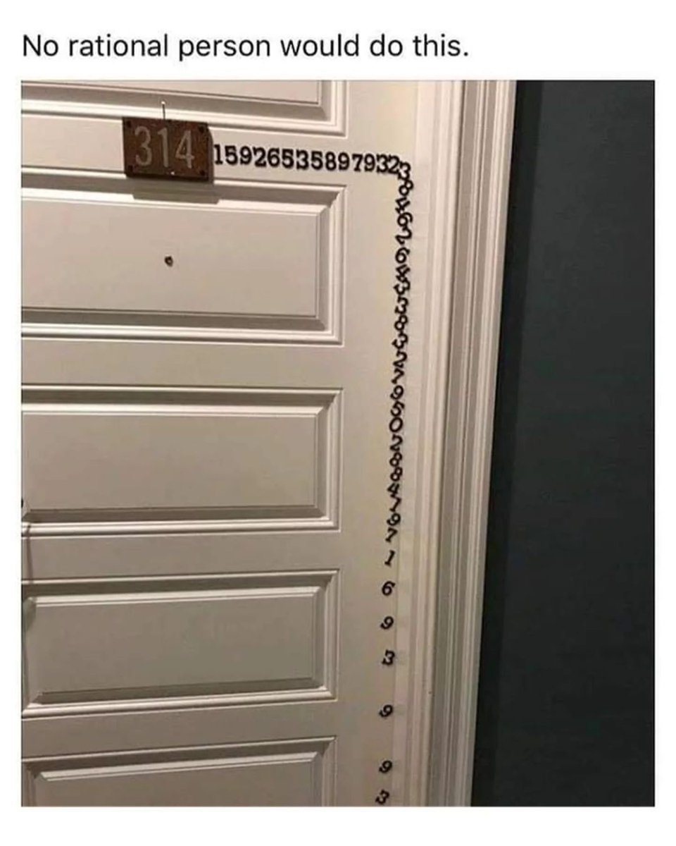 Memedroid's tweet image. Psycho #memes #pinumber #door #home #funny