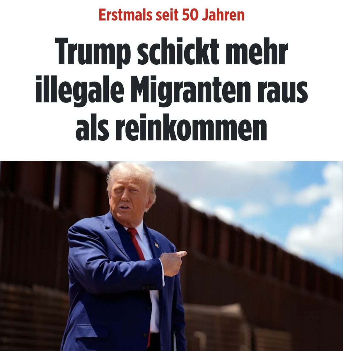 Uns wird ständig suggeriert, dass so etwas nicht möglich ist.

Trump zeigt, wie es gemacht wird.

Vielleicht sollte sich Merz mit Trump einmal darüber unterhalten, wie das möglich ist und es in Deutschland auch umsetzen, statt sich ständig um einen Krieg zu kümmern, der uns
