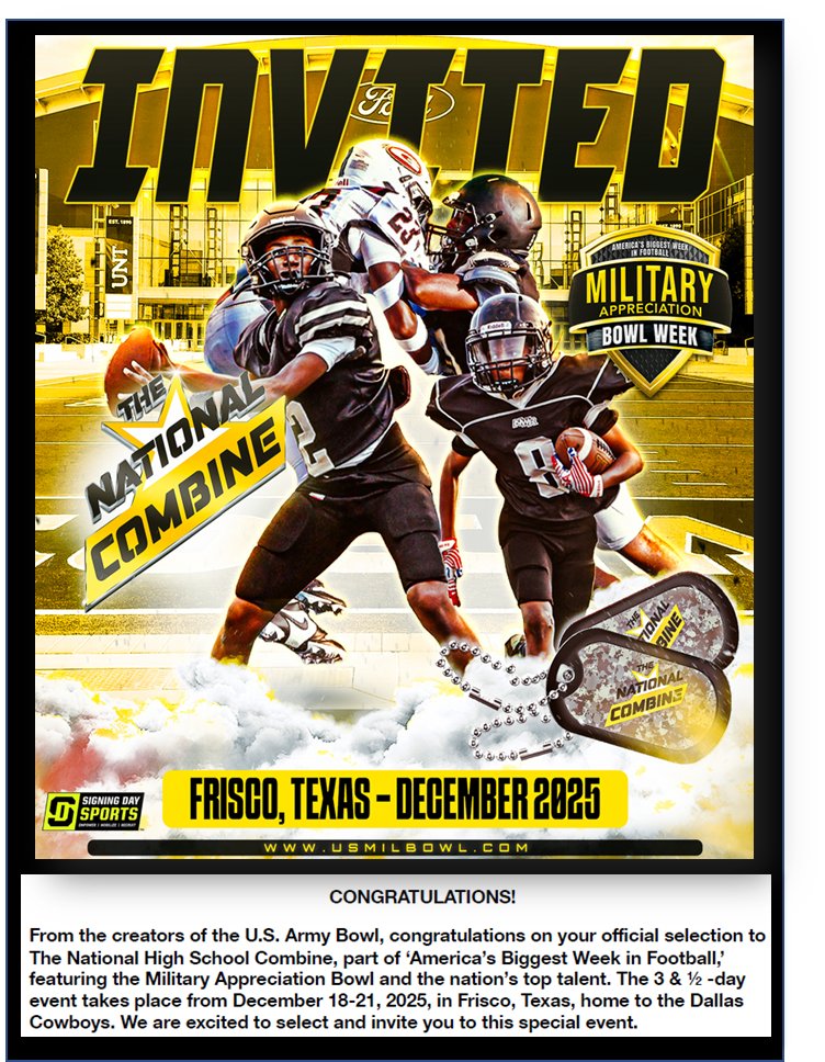 Jack Woods (@jackwoods5592) on Twitter photo Thank you <a href="/CAPCOsports/">CAPCO Sports</a> & <a href="/GregCooperUSA/">Natl Recruiting Dir | Military Appreciation Bowl</a> for the <a href="/USArmyBowl/">Military Appreciation Bowl Week</a> invitation! <a href="/PFHOFPrez/">David Baker</a> <a href="/Bryan_Ault/">Bryan Ault - Midwest Scout</a> <a href="/SDSports/">Signing Day Sports</a>
<a href="/FenwickFB/">Fenwick Football</a> <a href="/PrepRedzoneIL/">Prep Redzone Illinois</a> <a href="/AAPancakes/">All-American Pancakes</a> <a href="/mikeclarkpreps/">MikeClarkPreps</a> <a href="/EDGYTIM/">Timothy “EDGYTIM” OHalloran</a> <a href="/mwfbrecruiting/">Midwest Football Recruiting</a> <a href="/DeepDishFB/">DEEP DISH FOOTBALL</a> <a href="/sixstarfootball/">Six Star Football | PLUS+</a> <a href="/5StarScouting/">5StarScouting™</a> <a href="/6starfootballIL/">Six Star Football | ILLINOIS</a> <a href="/PrepRedzone/">Prep Redzone 🏈</a> Thank you <a href="/CAPCOsports/">CAPCO Sports</a> & <a href="/GregCooperUSA/">Natl Recruiting Dir | Military Appreciation Bowl</a> for the <a href="/USArmyBowl/">Military Appreciation Bowl Week</a> invitation! <a href="/PFHOFPrez/">David Baker</a> <a href="/Bryan_Ault/">Bryan Ault - Midwest Scout</a> <a href="/SDSports/">Signing Day Sports</a>
<a href="/FenwickFB/">Fenwick Football</a> <a href="/PrepRedzoneIL/">Prep Redzone Illinois</a> <a href="/AAPancakes/">All-American Pancakes</a> <a href="/mikeclarkpreps/">MikeClarkPreps</a> <a href="/EDGYTIM/">Timothy “EDGYTIM” OHalloran</a> <a href="/mwfbrecruiting/">Midwest Football Recruiting</a> <a href="/DeepDishFB/">DEEP DISH FOOTBALL</a> <a href="/sixstarfootball/">Six Star Football | PLUS+</a> <a href="/5StarScouting/">5StarScouting™</a> <a href="/6starfootballIL/">Six Star Football | ILLINOIS</a> <a href="/PrepRedzone/">Prep Redzone 🏈</a>