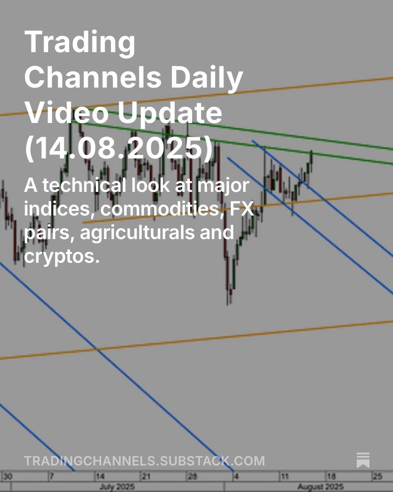 Trading Channels Daily Video Update (14.08.2025) open.substack.com/pub/tradingcha… 
$DAX #bitcoin $btcusd #platinum $xptusd