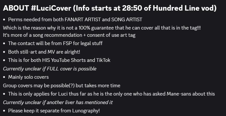 Quick summary of Luci's newest tag! We're trying to include all important things into a clip so just in case and if you don't mind...
Did this cover everything? Please, thank you and sorry for the trouble! 🙇
#LucienLunaris