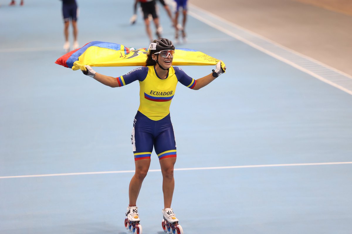 ¡ORO PARA GABRIELA VARGAS🥇, ORO PARA ECUADOR🇪🇨!

La tricolor Gabriela Vargas se proclamó campeona en la prueba Inline Speed Skating Track: Women’s Point Race 5,000m en los World Games Chengdu 2025 🏁.