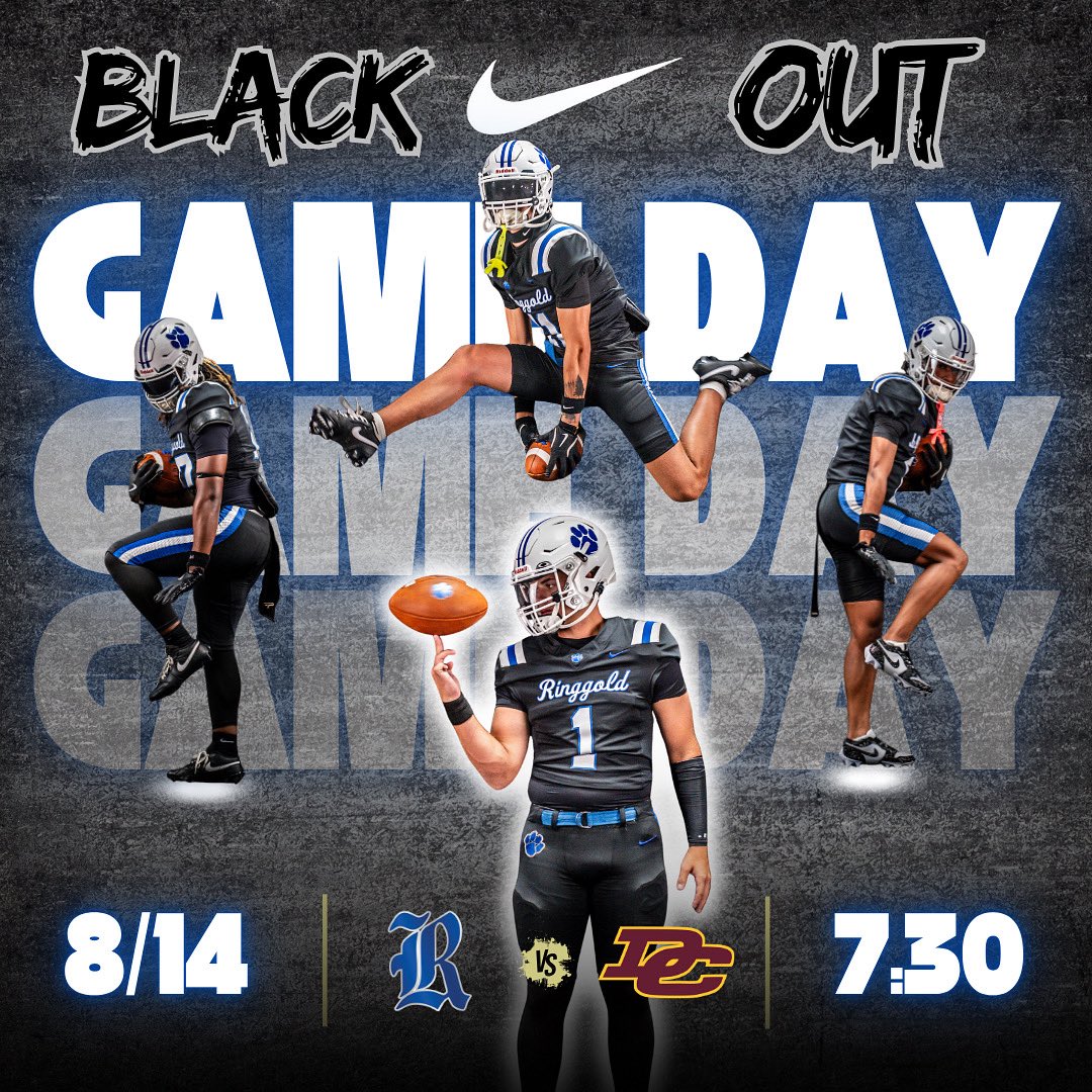 RinggoldFB's tweet photo. GAME DAY # 1️⃣

🏟️ The DP! 
🆚 Dade County
⏰ 7:30 Kickoff 
🖥️ Ringgold Sports Network
🏴‍☠️BLACKOUT! https://t.co/6iu6jxLr7u