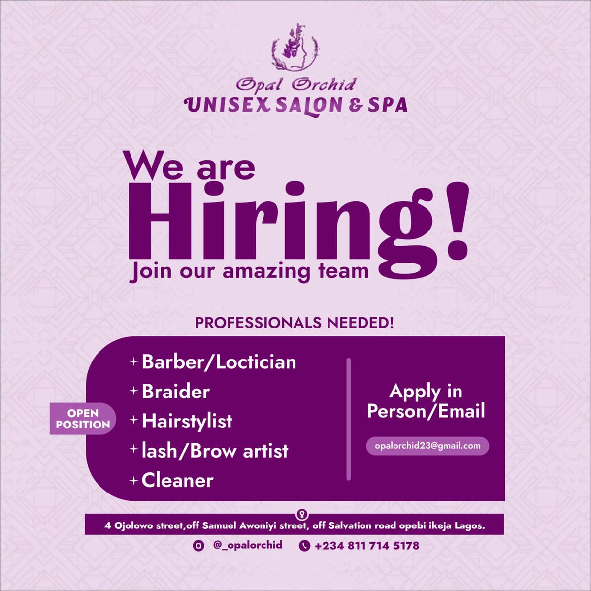 AnneOtoibhi's tweet image. HIRING!!!
Kindly repost .